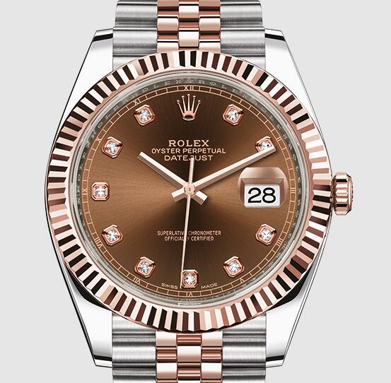 AAA Cheap Rolex Datejust 41 Fake Watches With Diamond Hour Markers